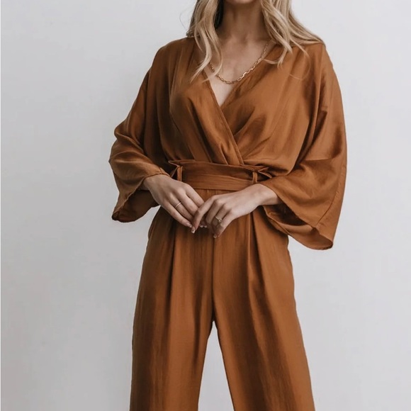 NWT Baltic Born Santana Jumpsuit in Camel - Picture 3 of 10